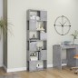vidaXL Bücherregal Raumteiler Betongrau 60x24x186 cm Holzwerkstoff vidaXL Bücherregal Raumteiler Betongrau 60x24x186 cm Holzwerkstoff