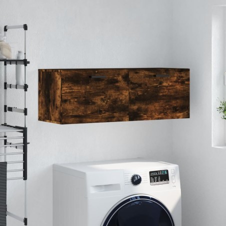 vidaXL Wandschrank Räuchereiche 100x36,5x35 cm Holzwerkstoff