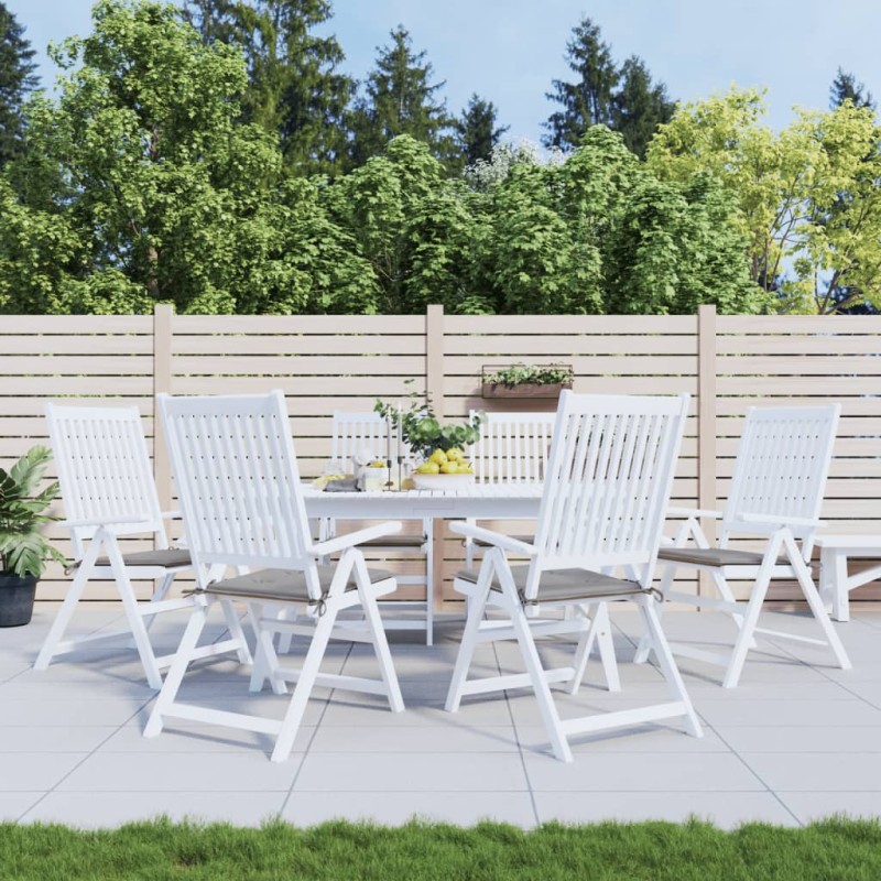 vidaXL Gartenstuhl-Kissen 6 Stk. Grau 50x50x3 cm Oxford-Gewebe vidaXL Gartenstuhl-Kissen 6 Stk. Grau 50x50x3 cm Oxford-Gewebe