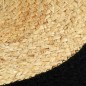 vidaXL Tischsets 6 Stk. Natur und Schwarz 38 cm Jute und Baumwolle vidaXL Tischsets 6 Stk. Natur und Schwarz 38 cm Jute und Baumwolle