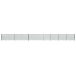 vidaXL Maschendrahtzaun mit Bodenhülsen Grün 2,2x25 m