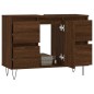 vidaXL Badschrank Braun Eichen-Optik 80x33x60 cm Holzwerkstoff vidaXL Badschrank Braun Eichen-Optik 80x33x60 cm Holzwerkstoff
