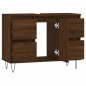 vidaXL Badschrank Braun Eichen-Optik 80x33x60 cm Holzwerkstoff vidaXL Badschrank Braun Eichen-Optik 80x33x60 cm Holzwerkstoff