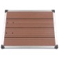 vidaXL Garten-Duschwanne WPC Edelstahl 80 x 62 cm Braun vidaXL Garten-Duschwanne WPC Edelstahl 80 x 62 cm Braun