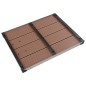 vidaXL Garten-Duschwanne WPC Edelstahl 80 x 62 cm Braun vidaXL Garten-Duschwanne WPC Edelstahl 80 x 62 cm Braun