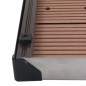 vidaXL Garten-Duschwanne WPC Edelstahl 80 x 62 cm Braun vidaXL Garten-Duschwanne WPC Edelstahl 80 x 62 cm Braun