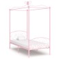 vidaXL Himmelbett-Gestell Rosa Metall 100 x 200 cm vidaXL Himmelbett-Gestell Rosa Metall 100 x 200 cm