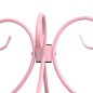 vidaXL Himmelbett-Gestell Rosa Metall 100 x 200 cm vidaXL Himmelbett-Gestell Rosa Metall 100 x 200 cm