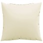 vidaXL Zierkissen 4 Stk. Creme 40x40 cm Stoff vidaXL Zierkissen 4 Stk. Creme 40x40 cm Stoff