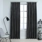 vidaXL Verdunkelungsvorhänge mit Haken 2 Stk. Samt Anthrazit 140x175cm vidaXL Verdunkelungsvorhänge mit Haken 2 Stk. Samt Anthrazit 140x175cm