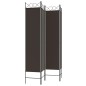 vidaXL 4-tlg. Paravent Braun 160x200 cm Stoff vidaXL 4-tlg. Paravent Braun 160x200 cm Stoff