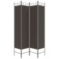vidaXL 4-tlg. Paravent Braun 160x200 cm Stoff vidaXL 4-tlg. Paravent Braun 160x200 cm Stoff