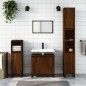 vidaXL Badschrank Braun Eichen-Optik 58x33x60 cm Holzwerkstoff vidaXL Badschrank Braun Eichen-Optik 58x33x60 cm Holzwerkstoff