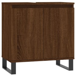 vidaXL Badschrank Braun Eichen-Optik 58x33x60 cm Holzwerkstoff
