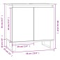 vidaXL Badschrank Braun Eichen-Optik 58x33x60 cm Holzwerkstoff vidaXL Badschrank Braun Eichen-Optik 58x33x60 cm Holzwerkstoff