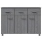 vidaXL Sideboard HAMAR Dunkelgrau 113x40x80 cm Massivholz Kiefer vidaXL Sideboard HAMAR Dunkelgrau 113x40x80 cm Massivholz Kiefer