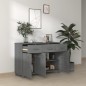 vidaXL Sideboard HAMAR Dunkelgrau 113x40x80 cm Massivholz Kiefer vidaXL Sideboard HAMAR Dunkelgrau 113x40x80 cm Massivholz Kiefer
