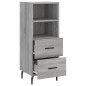 vidaXL Sideboard Grau Sonoma 34,5x34x90 cm Holzwerkstoff vidaXL Sideboard Grau Sonoma 34,5x34x90 cm Holzwerkstoff