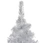 vidaXL Künstlicher Weihnachtsbaum mit Ständer Silbern 210 cm PET vidaXL Künstlicher Weihnachtsbaum mit Ständer Silbern 210 cm PET