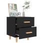 vidaXL Nachttische 2 Stk. Schwarz 40x35x47,5 cm vidaXL Nachttische 2 Stk. Schwarz 40x35x47,5 cm