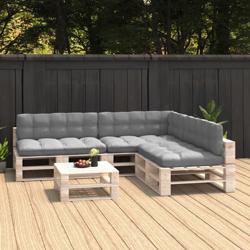Palettensofa-Auflagen 7 Stk. Grau Palettensofa-Auflagen 7 Stk. Grau