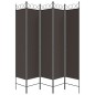 vidaXL 5-tlg. Paravent Braun 200x200 cm Stoff vidaXL 5-tlg. Paravent Braun 200x200 cm Stoff