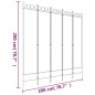 vidaXL 5-tlg. Paravent Braun 200x200 cm Stoff vidaXL 5-tlg. Paravent Braun 200x200 cm Stoff