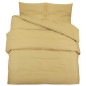 vidaXL Bettwäsche-Set Taupe 200x200 cm Baumwolle vidaXL Bettwäsche-Set Taupe 200x200 cm Baumwolle