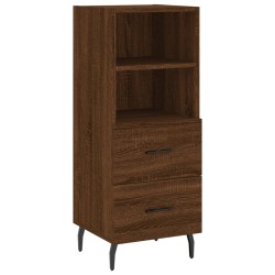 vidaXL Sideboard Braun Eichen-Optik 34,5x34x90 cm Holzwerkstoff