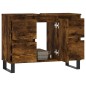 vidaXL Badschrank Räuchereiche 80x33x60 cm Holzwerkstoff vidaXL Badschrank Räuchereiche 80x33x60 cm Holzwerkstoff