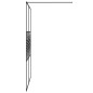vidaXL Duschwand für Begehbare Dusche Schwarz 140x195 cm ESG-Glas Klar vidaXL Duschwand für Begehbare Dusche Schwarz 140x195 cm ESG-Glas Klar