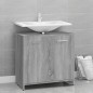 vidaXL Badezimmerschrank Grau Sonoma 60x33x60 cm Holzwerkstoff vidaXL Badezimmerschrank Grau Sonoma 60x33x60 cm Holzwerkstoff