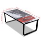 vidaXL Couchtisch mit Glasplatte Telefonzelle-Aufdruck vidaXL Couchtisch mit Glasplatte Telefonzelle-Aufdruck