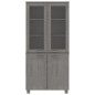 vidaXL Highboard HAMAR Massivholz Kiefer Hellgrau vidaXL Highboard HAMAR Massivholz Kiefer Hellgrau