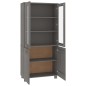 vidaXL Highboard HAMAR Massivholz Kiefer Hellgrau vidaXL Highboard HAMAR Massivholz Kiefer Hellgrau