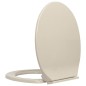 vidaXL Toilettensitz mit Absenkautomatik Aprikose Oval vidaXL Toilettensitz mit Absenkautomatik Aprikose Oval