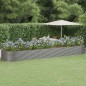 vidaXL Hochbeet Pulverbeschichteter Stahl 584x140x68 cm Grau vidaXL Hochbeet Pulverbeschichteter Stahl 584x140x68 cm Grau