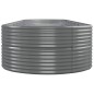 vidaXL Hochbeet Pulverbeschichteter Stahl 584x140x68 cm Grau vidaXL Hochbeet Pulverbeschichteter Stahl 584x140x68 cm Grau