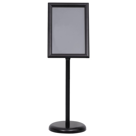 vidaXL A3-Plakatständer Schwarz Aluminiumlegierung