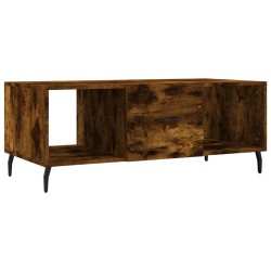 vidaXL Couchtisch Räuchereiche 102x50x40 cm Holzwerkstoff