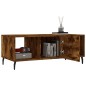 vidaXL Couchtisch Räuchereiche 102x50x40 cm Holzwerkstoff vidaXL Couchtisch Räuchereiche 102x50x40 cm Holzwerkstoff