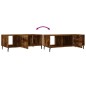 vidaXL Couchtisch Räuchereiche 102x50x40 cm Holzwerkstoff vidaXL Couchtisch Räuchereiche 102x50x40 cm Holzwerkstoff