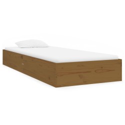 vidaXL Massivholzbett Honigbraun 75x190 cm