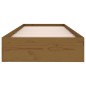 vidaXL Massivholzbett Honigbraun 75x190 cm vidaXL Massivholzbett Honigbraun 75x190 cm
