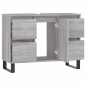 vidaXL Badschrank Grau Sonoma 80x33x60 cm Holzwerkstoff vidaXL Badschrank Grau Sonoma 80x33x60 cm Holzwerkstoff