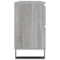 vidaXL Badschrank Grau Sonoma 80x33x60 cm Holzwerkstoff vidaXL Badschrank Grau Sonoma 80x33x60 cm Holzwerkstoff