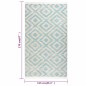 vidaXL Outdoor-Teppich Flachgewebe 115x170 cm Grün und Beige vidaXL Outdoor-Teppich Flachgewebe 115x170 cm Grün und Beige