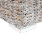 vidaXL Aufbewahrungsbox 120 cm Weiß Kubu-Rattan und Massivholz Mango vidaXL Aufbewahrungsbox 120 cm Weiß Kubu-Rattan und Massivholz Mango