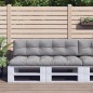 Palettenkissen 2-tlg. Grau Stoff Palettenkissen 2-tlg. Grau Stoff