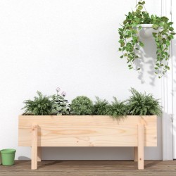 vidaXL Hochbeet 101x30x38 cm Massivholz Kiefer